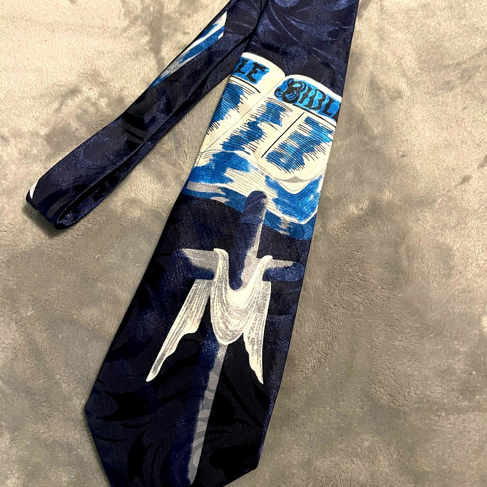 EVERYDAY 100% Polyester Men’s Faith themed tie